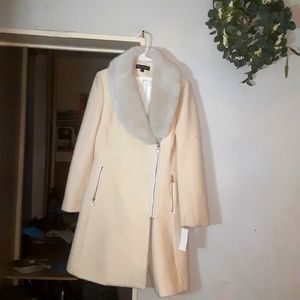 INC IVORY COLORED COAT